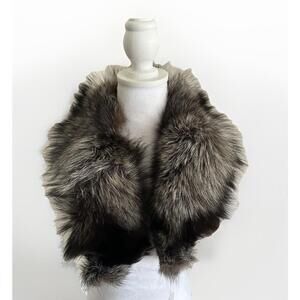 Genuine Silver Fox Collar fur from Ukraine